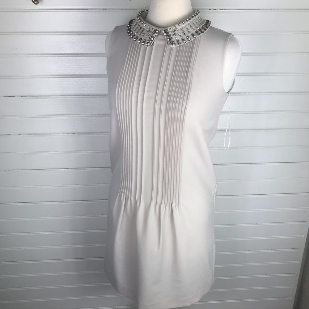 Massimo Dutti Dress Removable Collar Model 6631